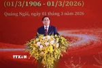 Thủ tướng Phạm Minh Chính phát biểu tại Lễ kỷ niệm 120 năm Ngày sinh Thủ tướng Phạm Văn Đồng. (Ảnh: Dương Giang/TTXVN)