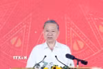 Tổng Bí thư Tô Lâm phát biểu tại Lễ khởi công Trường liên cấp Tiểu học, Trung học cơ sở xã Si Pa Phìn, tỉnh Điện Biên. (Ảnh: Thống Nhất/TTXVN)