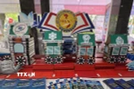 Sách được trưng bày tại Triển lãm. (Ảnh: Hoàng Vân/TTXVN)