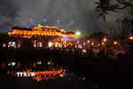 Đại Nội Huế về đêm. (Ảnh: Nguyên Lý/TTXVN)