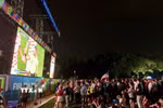 Không khí khu Fan Zone tại Washington. (Ảnh: Ngọc Quang/TTXVN)