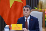 Thủ tướng Chính phủ Lê Minh Hưng điện đàm với Thủ tướng Trung Quốc Lý Cường. (Ảnh: Dương Giang/TTXVN)