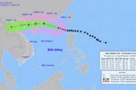 Hình ảnh vị trí và đường đi của bão số 9 lúc 13h chiều 23/9/2025. (Nguồn: Trung tâm Dự báo Khí tượng Thủy văn Trung ương)