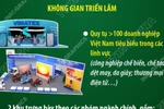 Không gian triển lãm "Khởi nghiệp kiến quốc” tại Triển lãm thành tựu đất nước