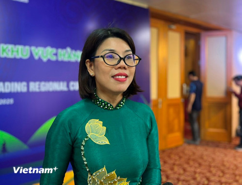Deputy Director of the Department of Culture, Sports and Tourism of Ha Giang province, Ms. Nguyen Thi Hoai. (Photo: Mai Mai/Vietnam+) vnp-ha-giang-2.jpg