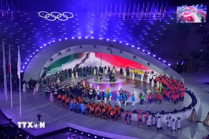 Lễ bế mạc Olympic mùa Đông 2026 ở Verona, Italy. (Ảnh: THX/TTXVN)