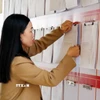 Cán bộ Ủy ban Nhân dân xã Bắc Trạch (Quảng Trị) niêm yết danh sách cử tri bầu cử đại biểu Quốc hội khóa XVI và đại biểu HĐND các cấp nhiệm kỳ 2026-2031. (Ảnh: Tá Chuyên/TTXVN)