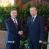 Tổng Bí thư Tô Lâm tiếp ông Tow Heng Tan, Chủ tịch Tập đoàn Sembcorp Industries. (Ảnh: Thống Nhất/TTXVN)
