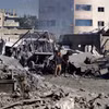 Cảnh đổ nát sau cuộc không kích của Israel tại Gaza. (Ảnh: THX/TTXVN phát)