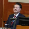 Ông Yoon Suk Yeol tại Tòa án Hiến pháp ở Seoul, Hàn Quốc ngày 20/2/2025. (Ảnh: Yonhap/TTXVN)