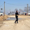 Lực lượng an ninh Syria được triển khai tại tỉnh Hasakah, ngày 21/1/2026. (Ảnh: THX/TTXVN)