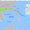 Vị trí và đường đi của bão WIPHA. (Nguồn: Trung tâm Dự báo Khí tượng Thủy văn Quốc gia)