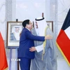 Thủ tướng Phạm Minh Chính hội đàm với Thủ tướng Nhà nước Kuwait Sheikh Ahmad Abdullah Al-Ahmad Al Sabah. (Ảnh: Dương Giang/TTXVN)