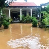 Nhiều căn nhà ở Quảng Trị bị ngập sâu. (Ảnh: Tường Vi/TTXVN)