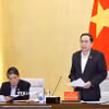Chủ tịch Quốc hội Trần Thanh Mẫn phát biểu. (Ảnh: Doãn Tấn/TTXVN)