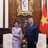 Tổng Bí thư, Chủ tịch nước Tô Lâm tiếp Đại sứ Vương quốc Thái Lan Urawadee Sriphiromya tới trình Quốc thư, nhận nhiệm vụ tại Việt Nam. (Ảnh: Lâm Khánh/TTXVN)