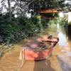 Đường vào thôn Tân Nhiên ở ven sông, xã Nhật Tiến, huyện Hữu Lũng, tỉnh Lạng Sơn bị ngập ngày 26/6. (Ảnh: Văn Đạt/TTXVN)