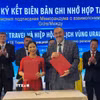 Doanh nghiệp hai bên ký MoU tại Hội nghị. (Ảnh: Tâm Hằng/TTXVN)
