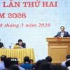 Thủ tướng Phạm Minh Chính phát biểu tại phiên họp lần thứ hai của Ban Chỉ đạo về phát triển khoa học công nghệ và Đề án 06. (Ảnh: Dương Giang/TTXVN)