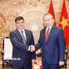 Tổng Bí thư, Chủ tịch nước Tô Lâm tiếp Đại sứ Mông Cổ tại Việt Nam Jigjee Sereejav. (Ảnh: Thống Nhất/TTXVN)