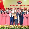 Ban Chấp hành Đảng bộ xã Bến Cầu nhiệm kỳ 2025-2030 ra mắt Đại hội. (Ảnh: Minh Phú/TTXVN)