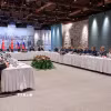 Quang cảnh cuộc đàm phán trực tiếp giữa Nga và Ukraine tại Istanbul, Thổ Nhĩ Kỳ ngày 16/5/2025. (Nguồn: THX/TTXVN)