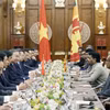 Tổng Bí thư, Chủ tịch nước Tô Lâm và Tổng thống Sri Lanka Anura Kumara Dissanayake hội đàm. (Ảnh: Thống Nhất/TTXVN)