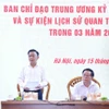 Ông Trần Cẩm Tú, Ủy viên Bộ Chính trị, Thường trực Ban Bí thư, Trưởng Ban Chỉ đạo Trung ương phát biểu chỉ đạo cuộc họp. (Ảnh: Phương Hoa/TTXVN)