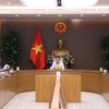 Phó Thủ tướng Trần Hồng Hà chủ trì buổi làm việc. (Ảnh: Văn Điệp/TTXVN)