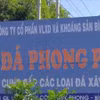 Mỏ đá Phong Phú - nơi xảy ra tai nạn.