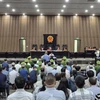 Quang cảnh phiên tòa. (Ảnh: Kim Anh/TTXVN)