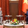 Tổng Bí thư, Chủ tịch nước Tô Lâm tiếp Phó chủ tịch Quốc hội Cộng hòa Liên bang Đức Bodo Ramelow. (Ảnh: Thống Nhất/TTXVN)