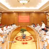 Phiên họp thứ Nhất của Ban Chỉ đạo Trung ương về sơ kết 1 năm vận hành bộ máy của hệ thống chính trị và chính quyền địa phương 2 cấp. (Ảnh: Phương Hoa/TTXVN)
