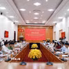 Quang cảnh buổi làm việc. (Ảnh: Quý Trung/TTXVN)