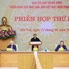 Thủ tướng Phạm Minh Chính chủ trì phiên họp thứ hai của Ban Chỉ đạo Trung ương triển khai xóa nhà tạm, nhà dột nát. (Ảnh: Dương Giang/TTXVN)