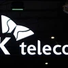 Biểu tượng của SK Telecom. (Ảnh: AFP/TTXVN)