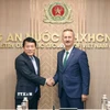 Đại tướng Lương Tam Quang, Bộ trưởng Bộ Công an tiếp Chủ tịch Cơ quan Công nghiệp quốc phòng Thổ Nhĩ Kỳ Haluk Gorgun. (Ảnh: Phạm Kiên/TTXVN)