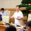 Phó Thủ tướng Hồ Đức Phớc phát biểu tại cuộc họp. (Ảnh: An Đăng/TTXVN)