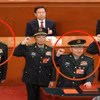 Trương Hựu Hiệp (đứng trước), Phó Chủ tịch Quân ủy Trung ương, đã tuyên thệ nhậm chức ngày 11/3/2023. (Nguồn: Getty Images)