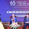 Đại sứ Cuba tại Việt Nam Rogelio Polanco Fuentes chia sẻ trong tọa đàm tại lễ phát động cấp quốc gia Chương trình vận động ủng hộ nhân dân Cuba với chủ đề “65 năm nghĩa tình Việt Nam-Cuba." (Ảnh: Thanh Tùng/TTXVN)