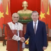 Tổng Bí thư Tô Lâm tiếp Tổng thống Timor-Leste. (Ảnh: Thống Nhất/TTXVN)