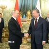Tổng Bí thư Tô Lâm hội đàm hẹp với Tổng thống Nga Vladimir Putin. (Ảnh: Thống Nhất/TTXVN)
