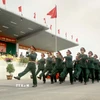 Cán bộ, chiến sỹ Sư đoàn 304 duyệt đội ngũ tại Lễ ra quân huấn luyện năm 2026. (Ảnh: Hoàng Hùng/TTXVN)