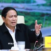 Thủ tướng Phạm Minh Chính chủ trì Phiên họp thứ 16 Ban Chỉ đạo các công trình trọng điểm ngành giao thông. (Ảnh: Dương Giang/TTXVN)