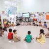 Một buổi học của học sinh mầm non. (Ảnh: Giang Phương/TTXVN)