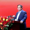 Thủ tướng Phạm Minh Chính phát biểu chỉ đạo. (Ảnh: Phạm Kiên/TTXVN)