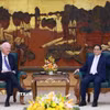 Thủ tướng Phạm Minh Chính tiếp ông Thomas J. Vallely, Cố vấn cấp cao về Việt Nam tại Viện Đông Nam Á thuộc Đại học Columbia (Hoa Kỳ). (Ảnh: Dương Giang/TTXVN)