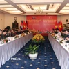 Quang cảnh Đối thoại Chính sách Quốc phòng Việt Nam- Campuchia lần thứ 8. (Ảnh: Xuân Khu/TTXVN)