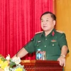 Thượng tướng Hoàng Xuân Chiến phát biểu chỉ đạo. (Ảnh: Trọng Đức/TTXVN)
