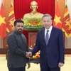 Chiều 4/5/2025, tại trụ sở Trung ương Đảng, Tổng Bí thư Tô Lâm tiếp Tổng thống Sri Lanka Anura Kumara Dissanayaka, Lãnh đạo Đảng Mặt trận Giải phóng Nhân dân Sri Lanka (JVP) thăm cấp Nhà nước đến Việt Nam và dự Đại lễ Phật đản Liên hợp quốc (Vesak) 2025. (Ảnh: Thống Nhất/TTXVN)